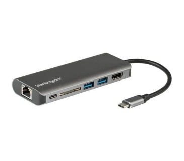 Câble USB USB C Multiport Adapter with HDMI - 4K - Mac / Windows - SD - 2x USB-A - 1x USB-C - 60W PD 3.0 - USB C to USB 3.0 Hub - Startech