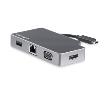 Câble USB USB C Multiport Adapter with HDMI and VGA - 95W USB PD - Mac / Windows / Chrome - 4K - 1xA - GbE - Portable USB-C Adapter - Startech