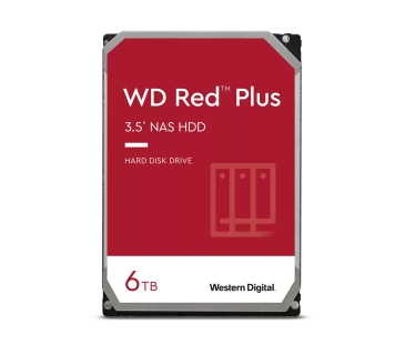 Disque Dur Western Digital WD Red Plus 6TB SATA 6Gb/s 3.5inch 258MB cache internal HDD Bulk - Western Digital