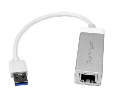 Câble USB USB 3.0 to Gigabit Network Adapter - Silver - Sleek Aluminum Design for MacBook Chromebook Tablet - USB Gigabit Adapter with Native Driver Support (Windows Mac and Chrome OS) - Startech